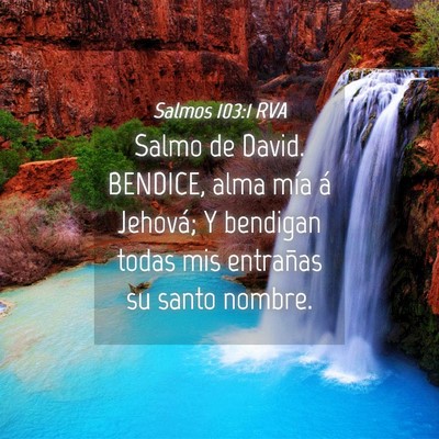 Picture 04 - Salmos 103:1 RVA - Salmo de David. BENDICE, alma mía á Jehová; Y - Bible Verse Picture