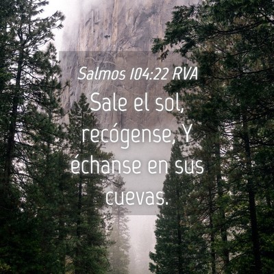Picture 04 - Salmos 104:22 RVA - Sale el sol, recógense, Y échanse en sus - Bible Verse Picture