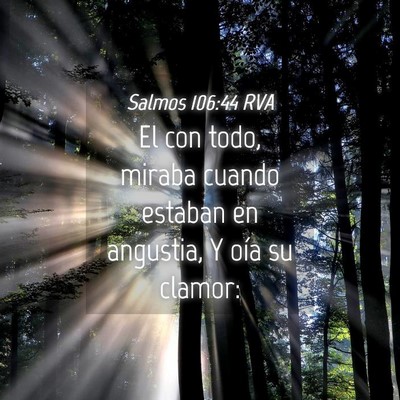 Picture 04 - Salmos 106:44 RVA - El con todo, miraba cuando estaban en angustia, Y - Bible Verse Picture