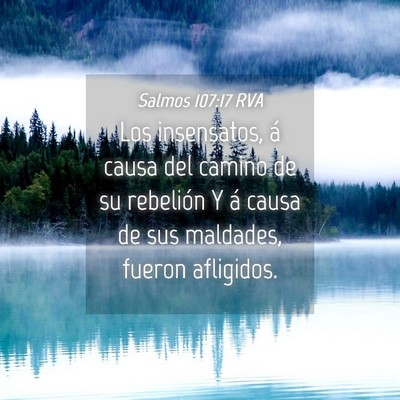 Picture 04 - Salmos 107:17 RVA - Los insensatos, á causa del camino de su - Bible Verse Picture