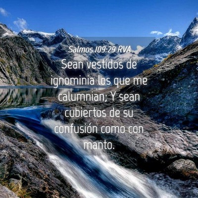 Picture 04 - Salmos 109:29 RVA - Sean vestidos de ignominia los que me calumnian; - Bible Verse Picture