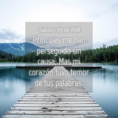 Picture 04 - Salmos 119:161 RVA - Príncipes me han perseguido sin causa; Mas mi - Bible Verse Picture