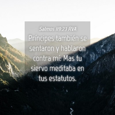 Picture 04 - Salmos 119:23 RVA - Príncipes también se sentaron y hablaron contra - Bible Verse Picture
