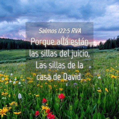 Picture 04 - Salmos 122:5 RVA - Porque allá están las sillas del juicio, Las - Bible Verse Picture