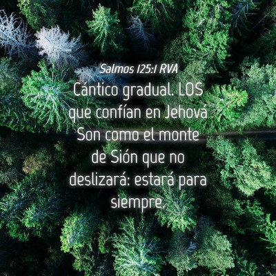 Picture 04 - Salmos 125:1 RVA - Cántico gradual. LOS que confían en Jehová Son - Bible Verse Picture