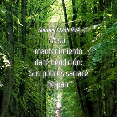 Picture 04 - Salmos 132:15 RVA - A su mantenimiento daré bendición: Sus pobres - Bible Verse Picture