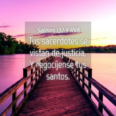 Picture 04 - Salmos 132:9 RVA - Tus sacerdotes se vistan de justicia, Y - Bible Verse Picture