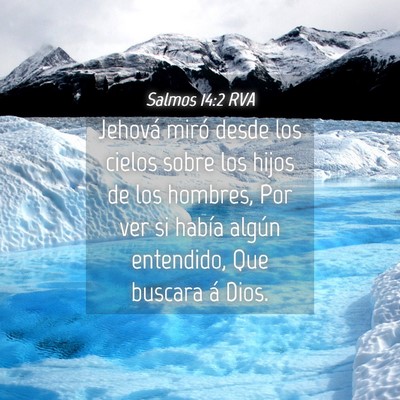 Picture 04 - Salmos 14:2 RVA - Jehová miró desde los cielos sobre los hijos de - Bible Verse Picture