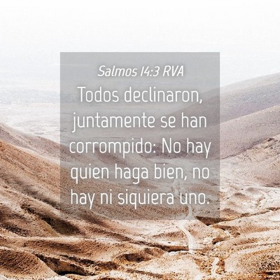Picture 04 - Salmos 14:3 RVA - Todos declinaron, juntamente se han corrompido: - Bible Verse Picture