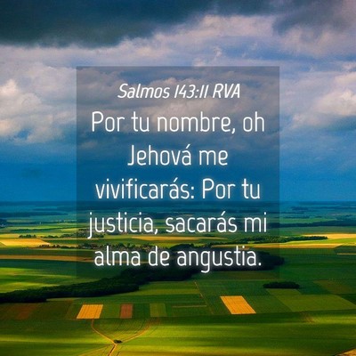 Picture 04 - Salmos 143:11 RVA - Por tu nombre, oh Jehová me vivificarás: Por tu - Bible Verse Picture