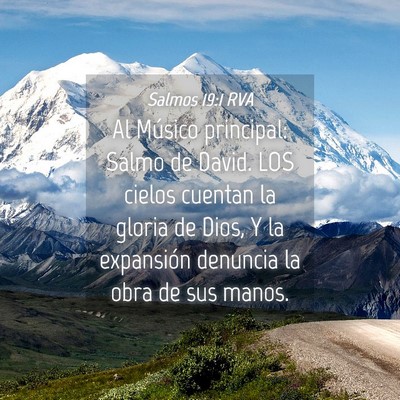 Picture 04 - Salmos 19:1 RVA - Al Músico principal: Salmo de David. LOS cielos - Bible Verse Picture
