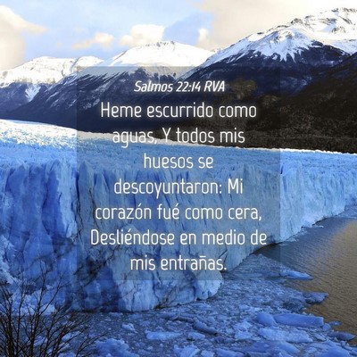Picture 04 - Salmos 22:14 RVA - Heme escurrido como aguas, Y todos mis huesos se - Bible Verse Picture