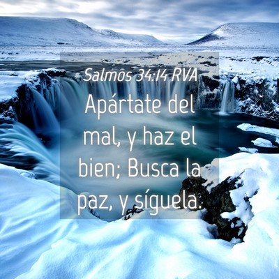 Picture 04 - Salmos 34:14 RVA - Apártate del mal, y haz el bien; Busca la paz, y - Bible Verse Picture