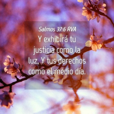 Picture 04 - Salmos 37:6 RVA - Y exhibirá tu justicia como la luz, Y tus - Bible Verse Picture