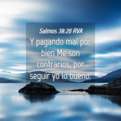 Picture 04 - Salmos 38:20 RVA - Y pagando mal por bien Me son contrarios, por - Bible Verse Picture