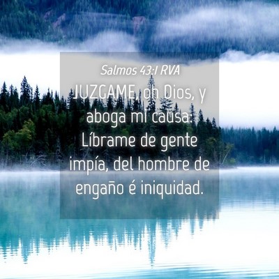 Picture 04 - Salmos 43:1 RVA - JUZGAME, oh Dios, y aboga mi causa: Líbrame de - Bible Verse Picture