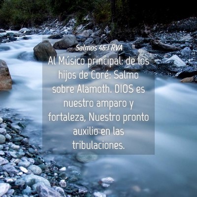Picture 04 - Salmos 46:1 RVA - Al Músico principal: de los hijos de Coré: - Bible Verse Picture