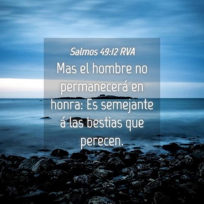Picture 04 - Salmos 49:12 RVA - Mas el hombre no permanecerá en honra: Es - Bible Verse Picture
