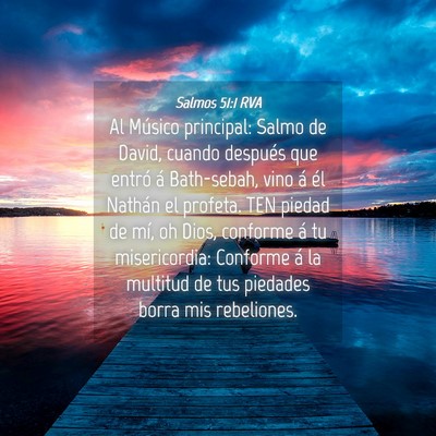 Picture 04 - Salmos 51:1 RVA - Al Músico principal: Salmo de David, cuando - Bible Verse Picture