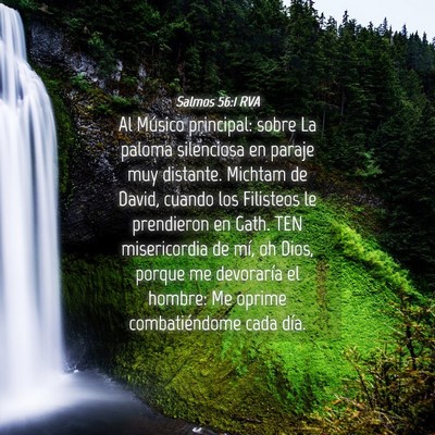 Picture 04 - Salmos 56:1 RVA - Al Músico principal: sobre La paloma silenciosa - Bible Verse Picture