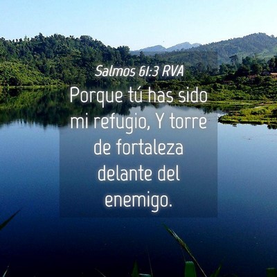 Picture 04 - Salmos 61:3 RVA - Porque tú has sido mi refugio, Y torre de - Bible Verse Picture