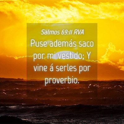 Picture 04 - Salmos 69:11 RVA - Puse además saco por mi vestido; Y vine á - Bible Verse Picture