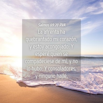 Picture 04 - Salmos 69:20 RVA - La afrenta ha quebrantado mi corazón, y estoy - Bible Verse Picture
