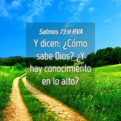 Picture 04 - Salmos 73:11 RVA - Y dicen: ¿Cómo sabe Dios? ¿Y hay conocimiento - Bible Verse Picture