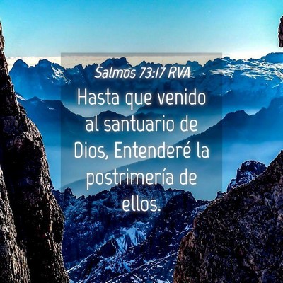 Picture 04 - Salmos 73:17 RVA - Hasta que venido al santuario de Dios, Entenderé - Bible Verse Picture