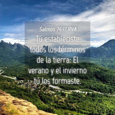 Picture 04 - Salmos 74:17 RVA - Tú estableciste todos los términos de la - Bible Verse Picture