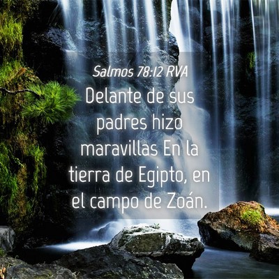 Picture 04 - Salmos 78:12 RVA - Delante de sus padres hizo maravillas En la - Bible Verse Picture