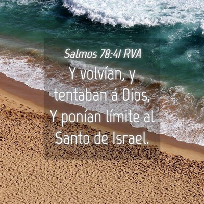 Picture 04 - Salmos 78:41 RVA - Y volvían, y tentaban á Dios, Y ponían límite - Bible Verse Picture
