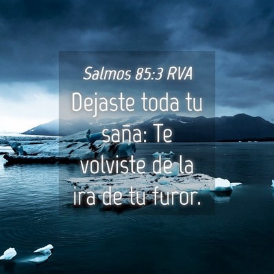 Picture 04 - Salmos 85:3 RVA - Dejaste toda tu saña: Te volviste de la ira de - Bible Verse Picture