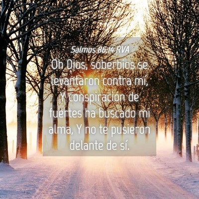 Picture 04 - Salmos 86:14 RVA - Oh Dios, soberbios se levantaron contra mí, Y - Bible Verse Picture