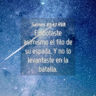 Picture 04 - Salmos 89:43 RVA - Embotaste asimismo el filo de su espada, Y no lo - Bible Verse Picture