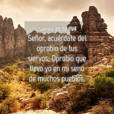 Picture 04 - Salmos 89:50 RVA - Señor, acuérdate del oprobio de tus siervos; - Bible Verse Picture