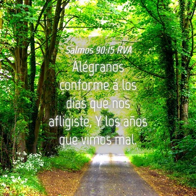 Picture 04 - Salmos 90:15 RVA - Alégranos conforme á los días que nos - Bible Verse Picture