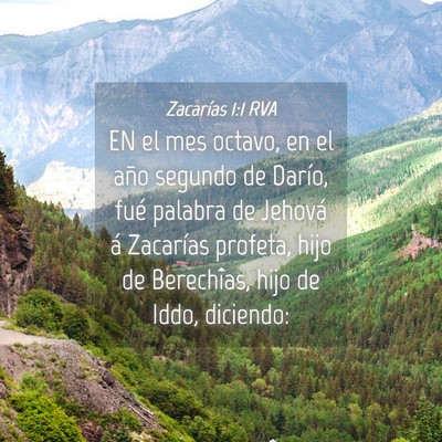 Picture 04 - Zacarías 1:1 RVA - EN el mes octavo, en el año segundo de Darío, - Bible Verse Picture