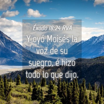 Picture 04 - Éxodo 18:24 RVA - Y oyó Moisés la voz de su suegro, é hizo todo - Bible Verse Picture