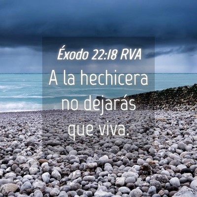 Picture 04 - Éxodo 22:18 RVA - A la hechicera no dejarás que - Bible Verse Picture