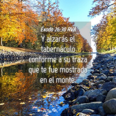 Picture 04 - Éxodo 26:30 RVA - Y alzarás el tabernáculo conforme á su traza - Bible Verse Picture