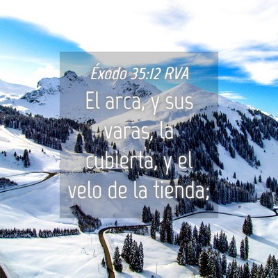 Picture 04 - Éxodo 35:12 RVA - El arca, y sus varas, la cubierta, y el velo de - Bible Verse Picture