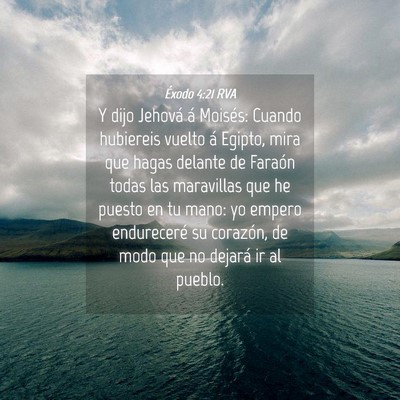 Picture 04 - Éxodo 4:21 RVA - Y dijo Jehová á Moisés: Cuando hubiereis - Bible Verse Picture