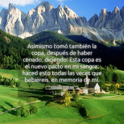 Picture 05 - 1 Corintios 11:25 RVA - Asimismo tomó también la copa, después de - Bible Verse Picture