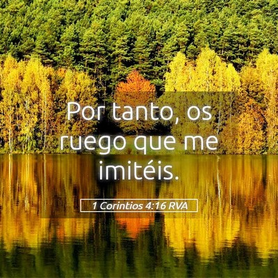 Picture 05 - 1 Corintios 4:16 RVA - Por tanto, os ruego que me - Bible Verse Picture