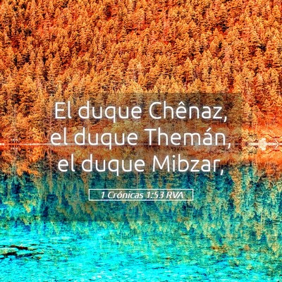 Picture 05 - 1 Crónicas 1:53 RVA - El duque Chênaz, el duque Themán, el duque - Bible Verse Picture