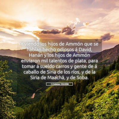 Picture 05 - 1 Crónicas 19:6 RVA - Y viendo los hijos de Ammón que se habían hecho - Bible Verse Picture