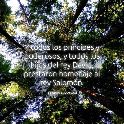 Picture 05 - 1 Crónicas 29:24 RVA - Y todos los príncipes y poderosos, y todos los - Bible Verse Picture