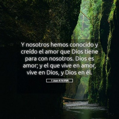 Picture 05 - 1 Juan 4:16 RVA - Y nosotros hemos conocido y creído el amor que - Bible Verse Picture