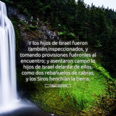 Picture 05 - 1 Reyes 20:27 RVA - Y los hijos de Israel fueron también - Bible Verse Picture